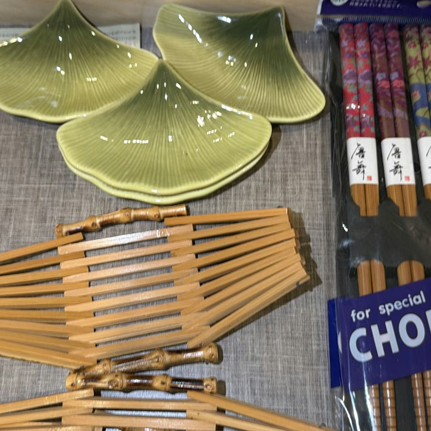 Assorted Kitchen Utensils, Cheese Knives, Ceramic Dishes, Chopsticks, and Skewers - image 3 of 6
