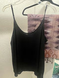 Johnny Was White Embroidered Blouse, Purple Camisole, and Eileen Fisher Black Beaded Top - thumbnail 8 of 11
