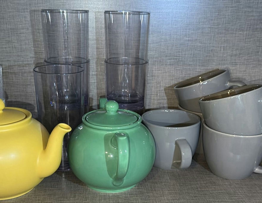 Tea Pots, Mugs, and Drinking Glasses Set - image 1 of 9