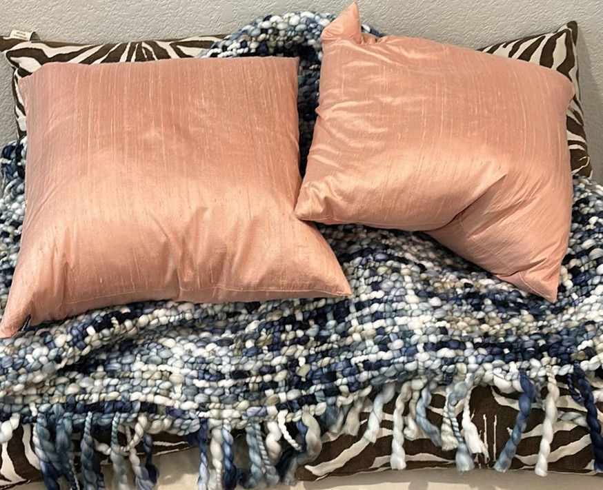 Storage Ottoman with Decorative Pillows and Throw Blanket - image 5 of 5
