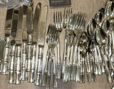 Assorted Flatware, Serving Utensils, Ceramic Asian Spoons, and Cocktail Picks - thumbnail 6 of 7