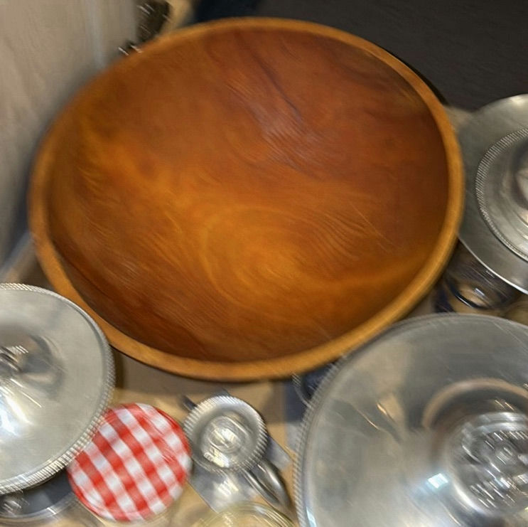 Wooden Bowls, Metal Serving Pieces, and Glass Jars - image 6 of 8