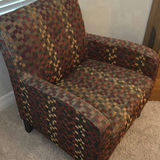 Patterned Upholstered Armchair - thumbnail 5 of 5
