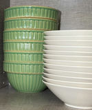 Assorted Ceramic Bowls, Ramekins, Pitchers, and Green Glass Mugs - thumbnail 7 of 7