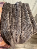 Textured Gray Blanket and Patterned Quilt - thumbnail 4 of 8