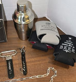 Barware Accessories Lot with Flasks, Wine Tumbler, Cocktail Shaker, and Bottle Openers - thumbnail 5 of 5