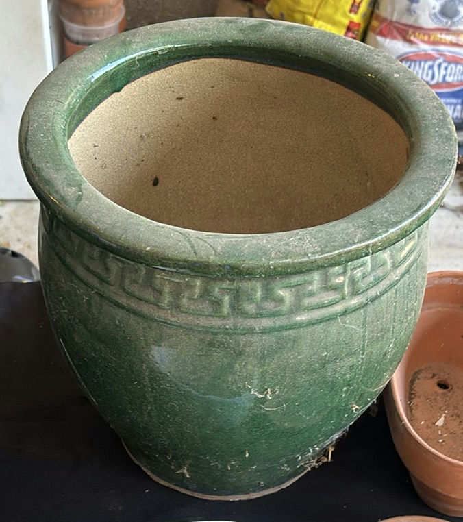 Assorted Ceramic and Terracotta Planters and Pots - image 6 of 11
