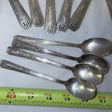Silver-Tone Serving Utensils and Spoon Set - thumbnail 5 of 9