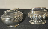 Two Metal Table Lighters and Ice Tongs - thumbnail 2 of 5