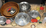 Wooden Bowls, Metal Serving Pieces, and Glass Jars - thumbnail 1 of 8