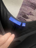 Johnny Was White Embroidered Blouse, Purple Camisole, and Eileen Fisher Black Beaded Top - thumbnail 9 of 11