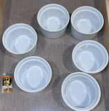 Set of Five White Ceramic Ramekins - thumbnail 1 of 6