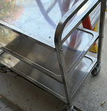 Three-Tier Stainless Steel Utility Cart - thumbnail 5 of 6