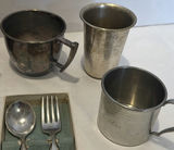 Assorted Silver-Tone Cups, Goblet, Spoons, and Serving Utensils - thumbnail 7 of 7