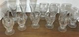Set of Clear Vintage Glass Goblets and Tall Drinking Glasses - thumbnail 2 of 6