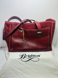 Brighton Red Leather Tote Bag - thumbnail 1 of 6