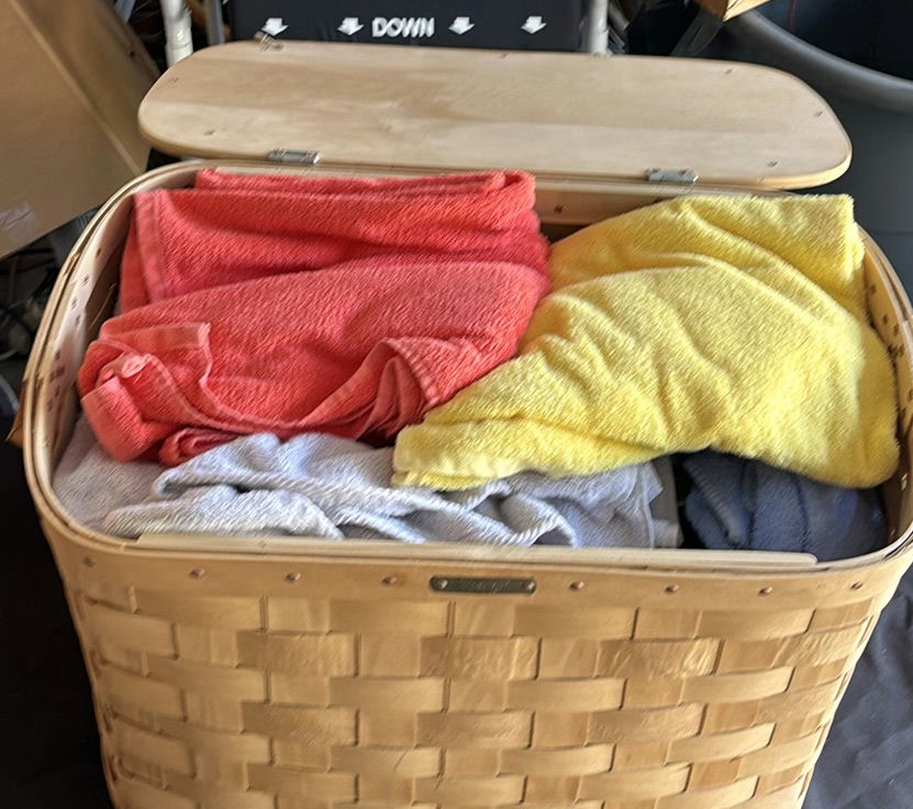 Mountain Trails Baskets Woven Storage Basket with Towels - image 3 of 10