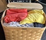 Mountain Trails Baskets Woven Storage Basket with Towels - thumbnail 3 of 10