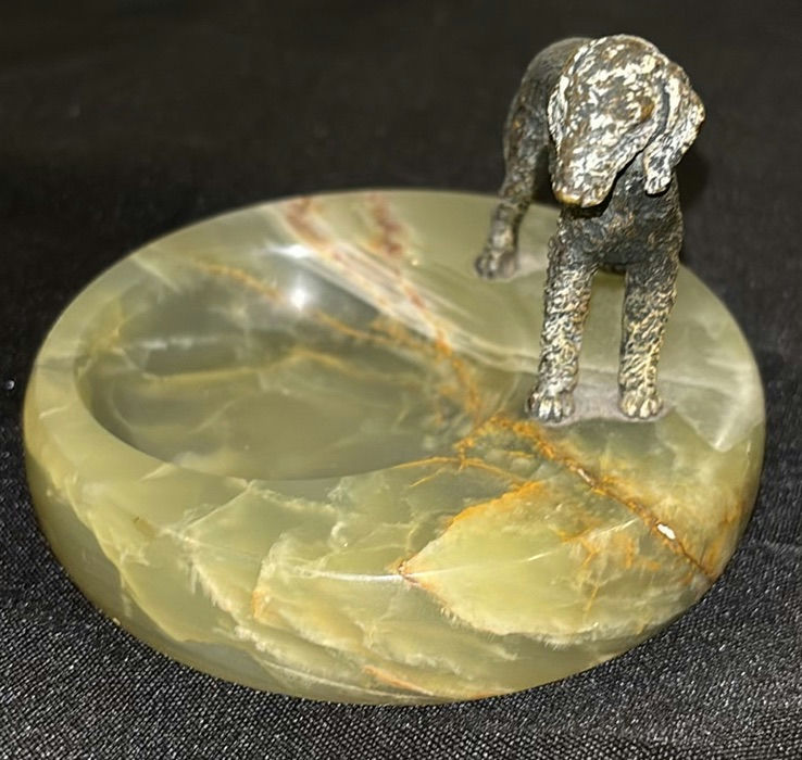 Bedlington Terrier Figurines and Stone Dish - image 9 of 9