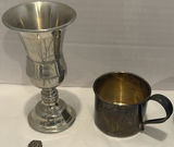 Assorted Silver-Tone Cups, Goblet, Spoons, and Serving Utensils - thumbnail 6 of 7