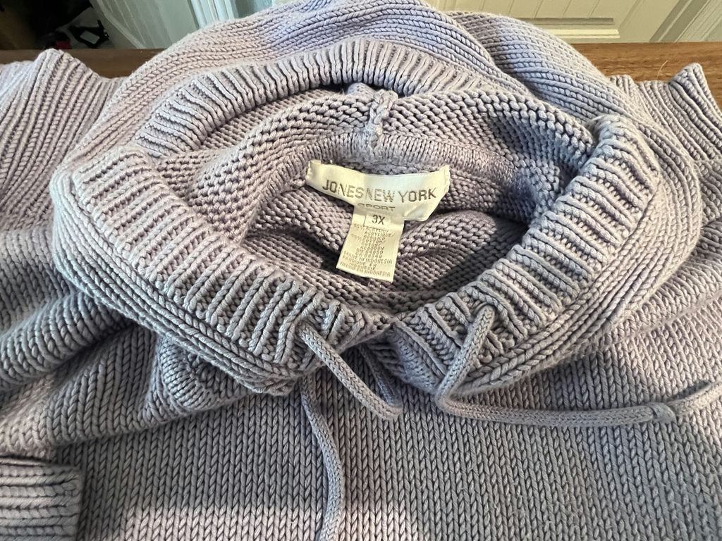 Jones New York Sport Hooded Knit Sweater - image 2 of 2