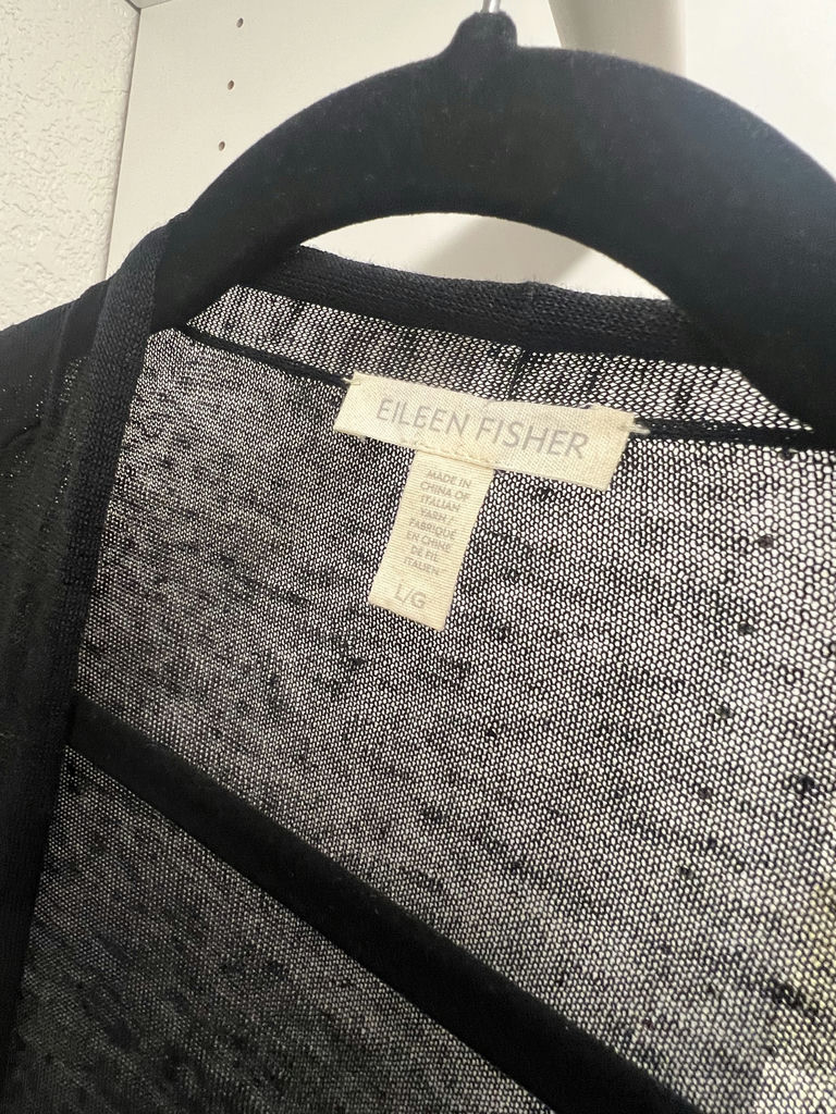 Eileen Fisher Black Cardigans and Sleeveless Jacket - image 9 of 9