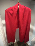 Gray Faux Fur Wrap and White + Warren Red Cashmere Scarf - thumbnail 4 of 11