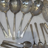 Silver-Tone Serving Utensils and Spoon Set - thumbnail 8 of 9