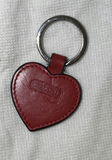 Carlos Falchi White and Gold Handbag with Red Heart Keychain - thumbnail 3 of 6