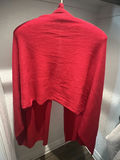 Gray Faux Fur Wrap and White + Warren Red Cashmere Scarf - thumbnail 6 of 11