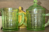 Assorted Ceramic Bowls, Ramekins, Pitchers, and Green Glass Mugs - thumbnail 2 of 7