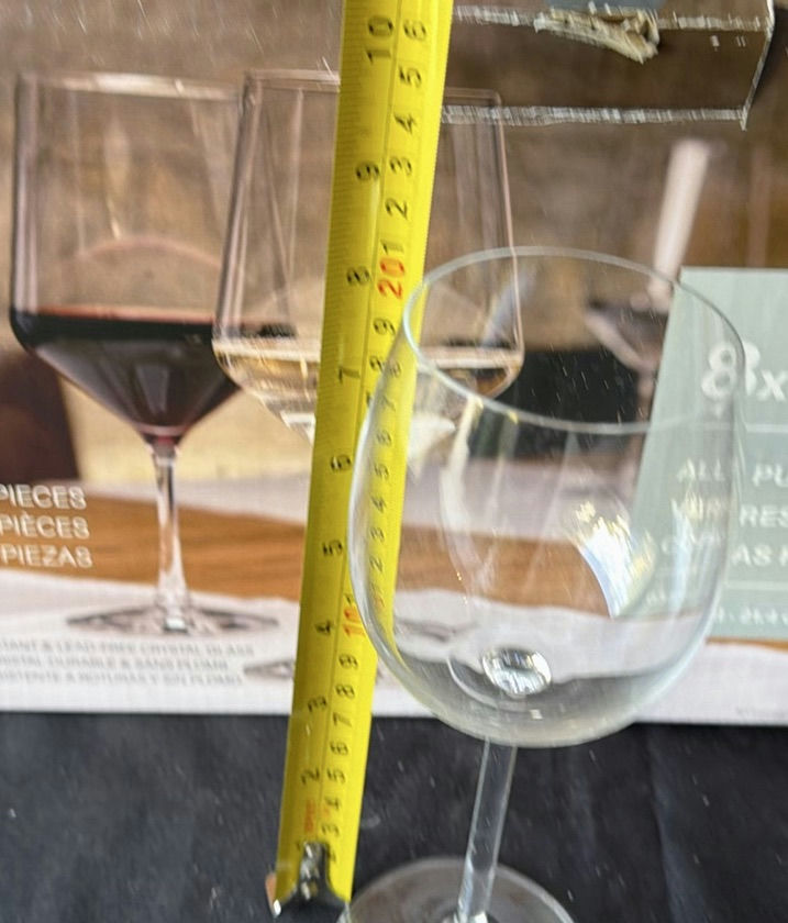 Set of 6 All Purpose Wine Glasses - image 3 of 4