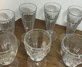 Set of Clear Vintage Glass Goblets and Tall Drinking Glasses - thumbnail 3 of 6
