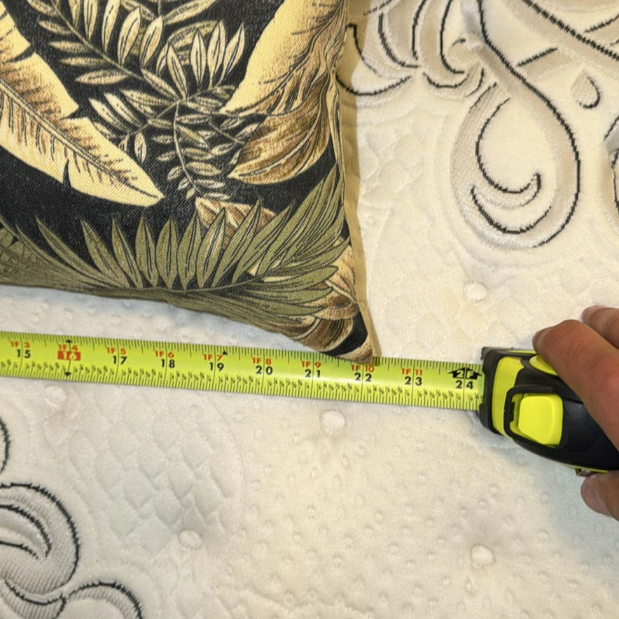 Set of Tropical Leaf Pattern Decorative Pillows - image 3 of 5