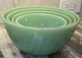 Green Glass Bowls and Vases Set - thumbnail 4 of 8