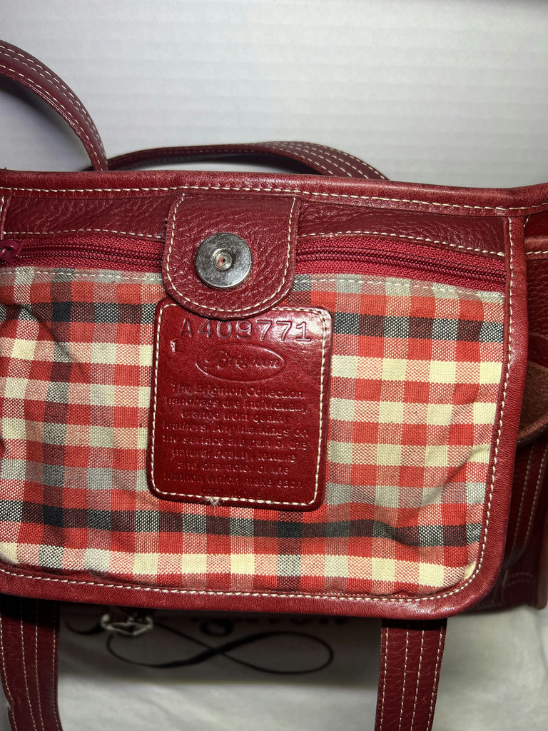 Brighton Red Leather Tote Bag - image 3 of 6