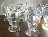Set of Clear Vintage Glass Goblets and Tall Drinking Glasses - thumbnail 5 of 6