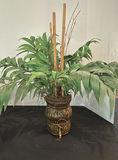 Artificial Plants in Woven Baskets and Wooden Display Stand - thumbnail 4 of 6