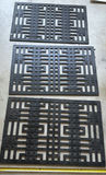 Set of Three Black Geometric Decorative Door Mats - thumbnail 1 of 4