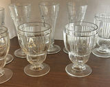 Set of Clear Vintage Glass Goblets and Tall Drinking Glasses - thumbnail 6 of 6