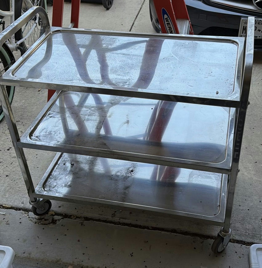 Three-Tier Stainless Steel Utility Cart - image 1 of 6