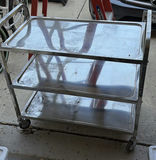 Three-Tier Stainless Steel Utility Cart - thumbnail 1 of 6