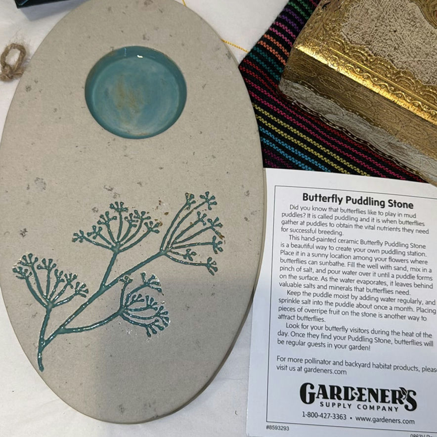 Assorted Decorative Items and Butterfly Puddling Stone - image 3 of 7