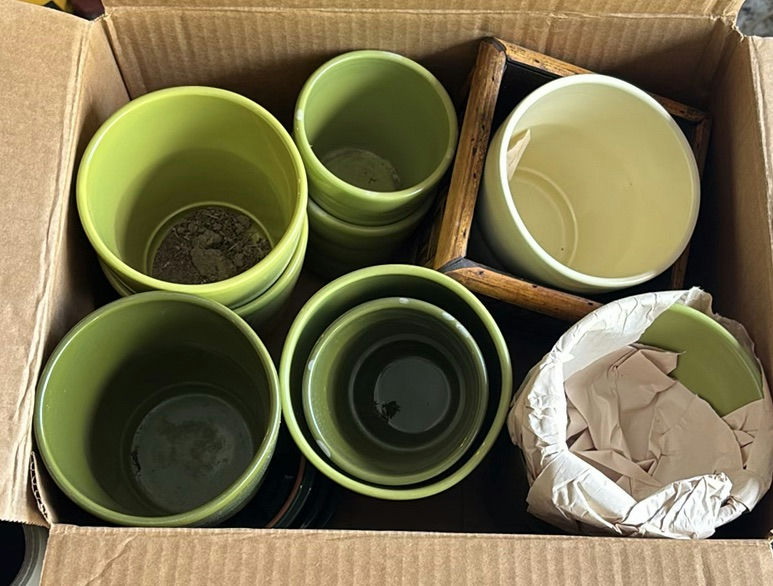 Assorted Ceramic Plant Pots and Planter Accessories - image 1 of 5