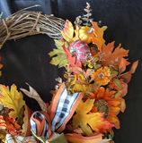 Decorative Fall Pumpkin and Floral Wreaths - thumbnail 8 of 8