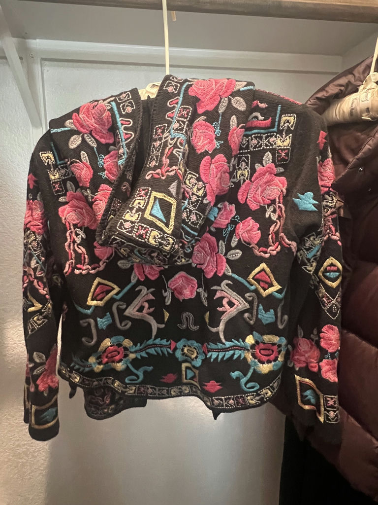 Johnny Was Embroidered Cardigan and Puffer Vest - image 4 of 12