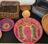 Assorted Woven Baskets and Trays - thumbnail 1 of 5
