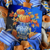 Decorative Fall Pumpkin and Floral Wreaths - thumbnail 2 of 8