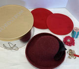 Tess McGuire Hatmaker Hat and Red Berets with Nordstrom Hat Box - thumbnail 1 of 7