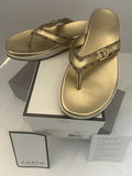 Coach Lyndsey Gold Thong Sandals Size 10 - thumbnail 5 of 5
